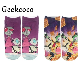 

10pcs/lot Alien Fashion cartoon unisex Casual Non Slip Breathable Comfortable short Tube couple Socks J0559