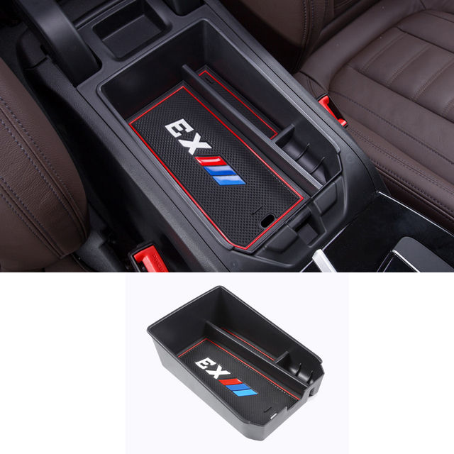 Central Armrest Storage Box Stowing Tidying Auto Anti-slip Rubber For BMW X3 G01 X4 G02 X5 G05 X6 G06 X7 G07 Car Accessories