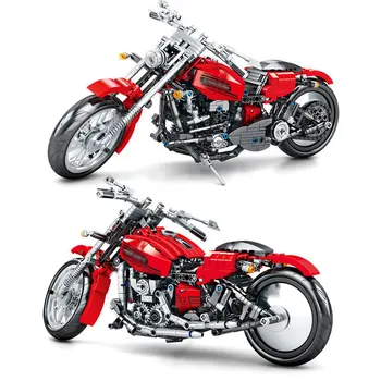 

783pcs Kid's Building Blocks Motorbike Set Blocks High Simulation DIY Educational Blocks City Racing Car Technic Blocks Toys