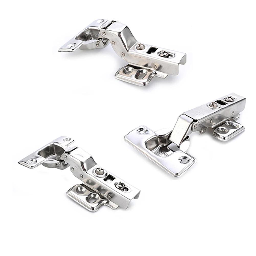 SOFT CLOSE KITCHEN CABINET CUPBOARD DOOR HINGE PLATE& SCREWS SLOW SHUT Door Hinge Stainless Steel Hinge
