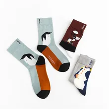 KingDeng Теплые Носки Для Женщин Harajuku Лодыжки Зима Новинка Унисекс Сумасшедший Блеск Мода Корейский Человек Носок Уличная Одежда Calcetines