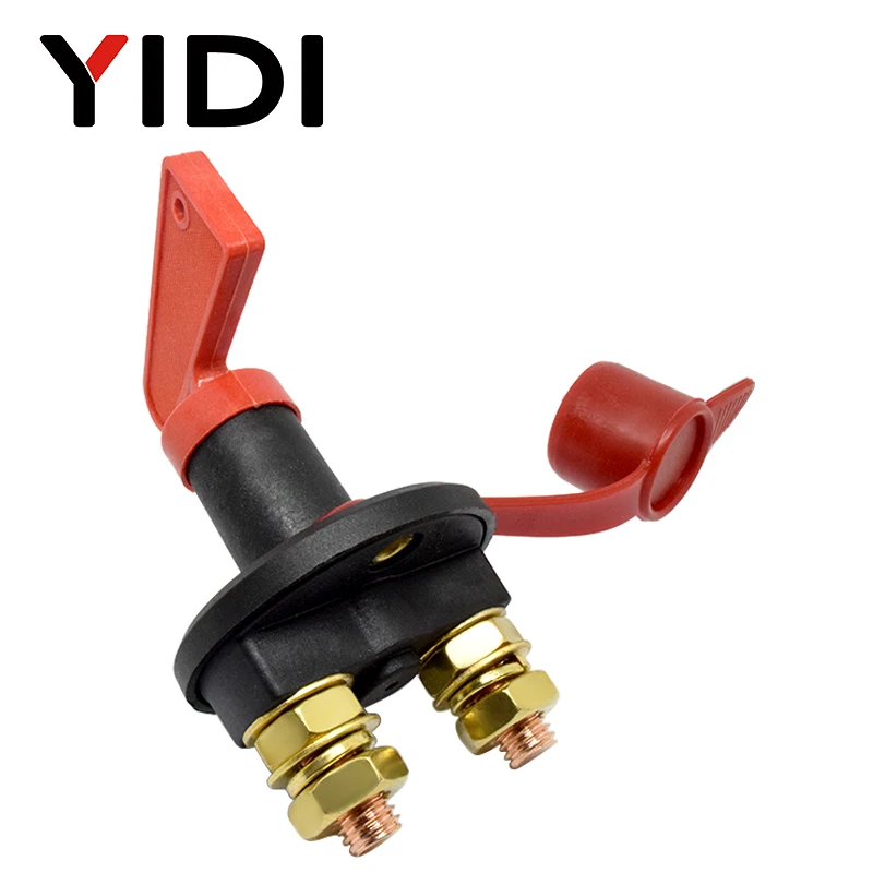 Car Battery Power Switch Disconnect Isolator Circuit Breaker Main Switch Kill Cut-off Switch Insulated Rotary Switch Key Truck - Image 3