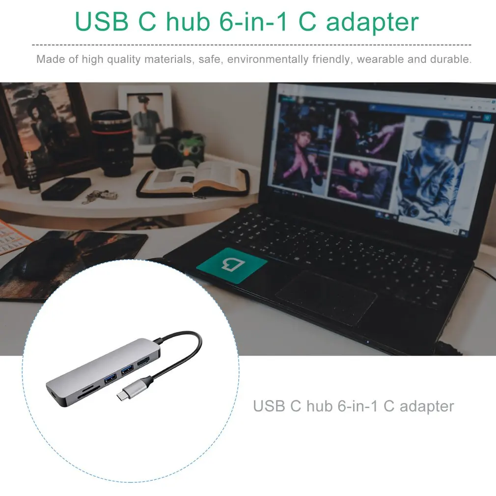 С 2 USB 3,0 usb-хаб USB 3,0 Многофункциональный кард-ридер тип-c до USB3.0+ USB2.0+ TF type C PD адаптер зарядный USB-C концентратор