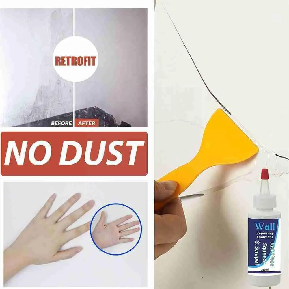 Wall Mending Agent Quick-Drying Crack Repairing Cream For Home Wholesale Broken Sealing Paste Filler Tool Tile Repair F4J3 | Обустройство