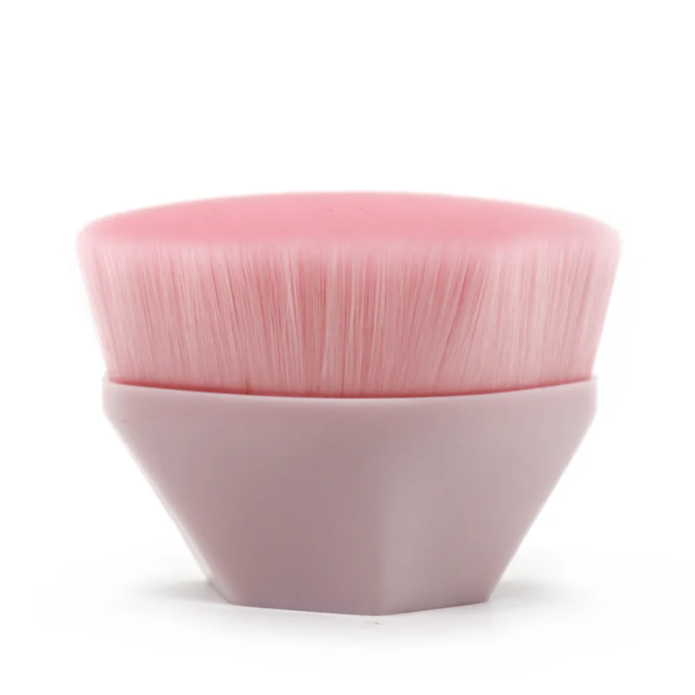 Pink2 Профессиональная бесшовная Кисть для нанесения основы, штампы, мягкий базовый контур, Круглый Портативный плоский крем, кисти для макияжа, для BB CC, крем, инструменты для красоты - Handle Color: Pink2