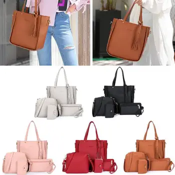 

Women Mommy Bag Storage Bags Capacity Tassels Totes