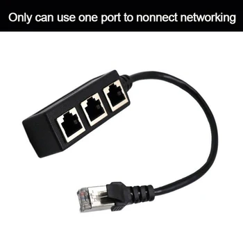 

Network RJ45 1 Male To 3 Female Connector Splitter Adapter Cable
