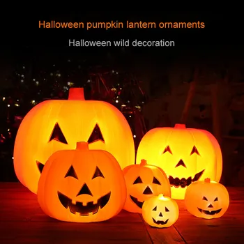 

Halloween Decorations Voice-activated Pumpkin Lamp Ghost Festival Voice-over Pumpkin Light Decorative Props Indoor Kid Toys