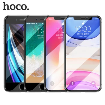 

HOCO 3D full Coverage Tempered Glass For iPhone 11 Pro Max XS Max Xr 7 8 Plus Screen Protector for iPhone SE 2020 Tempered Glass