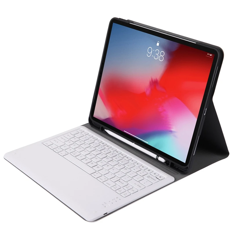 Популярный чехол с клавиатурой для I pad Pro 12,9-беспроводной Чехол-подставка для клавиатуры/Чехол [автоматическое Пробуждение/сон] [App le Pencil Charging Su