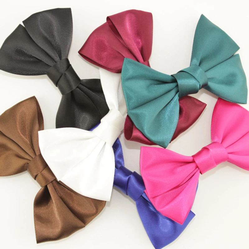 

30 Pieces/lot Mix Colors Long 10cm Hair Clips for Women Fashion Solid Ribbon Headband Hair Accessories Hair Pins