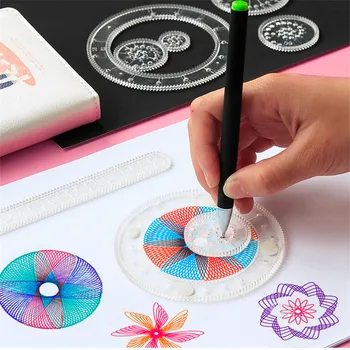 

Warmom Child Toys Stencils Ruler For DIY Magic Scrapbooking Paintings For Kids Drawing Toys Set Baby Early Educational Toys