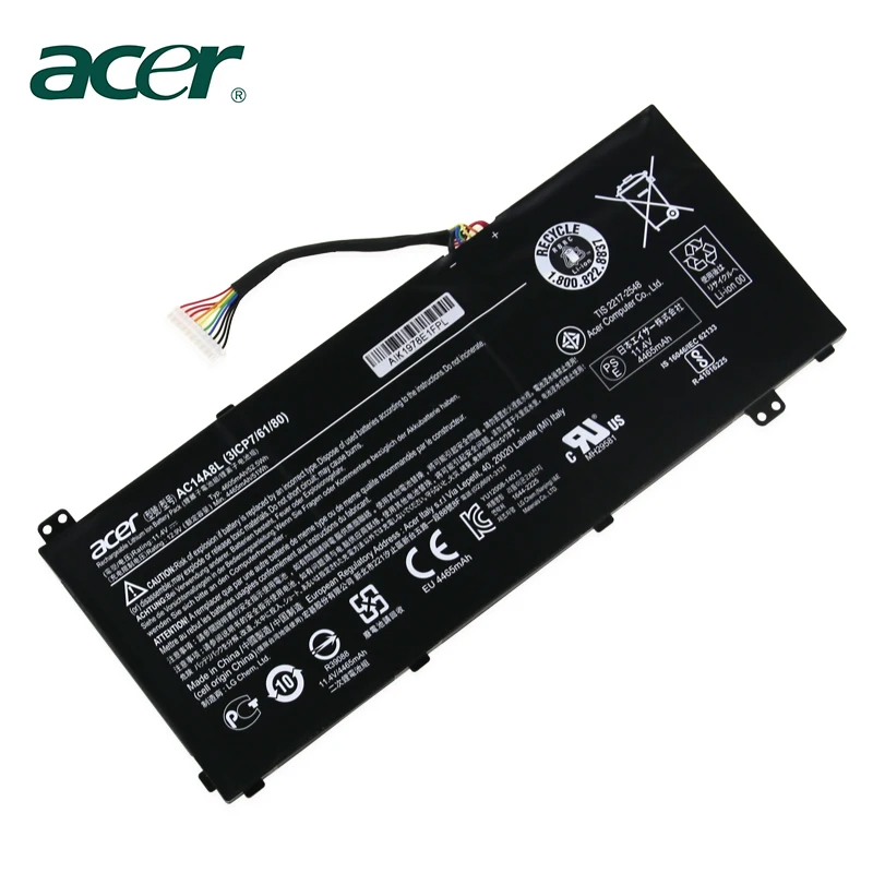 Аккумулятор для ноутбука acer Aspire VN7-571 VN7-571G VN7-591 VN7-591G VN7-791G KT.0030G. 001 аккумулятор большой емкости 11,4 V 4605 мА/ч, AC14A8L