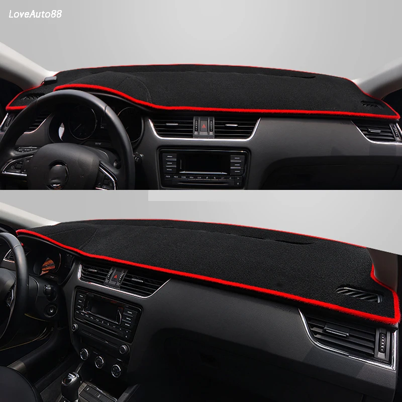 

Left Right Hand Drive Dashboard Cover Mat SunShade Cushion Pad Protector For Skoda Octavia A7 2015 2016 2017 2018 2019 2020