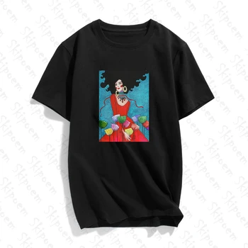 

Nordic Style Abstract Girl London Art T-shirt Women Tumblr Kawaii Gothic Plus Size Cotton Short Sleeve Clothes Tee Shirt Femme