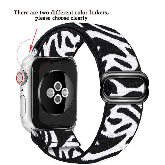 Soft and comfortable nylon Loop elastic buckle Apple watch band 38mm 42mm Series 7 SE654321 For iWatch Strap Bohemia braid  44mm 14