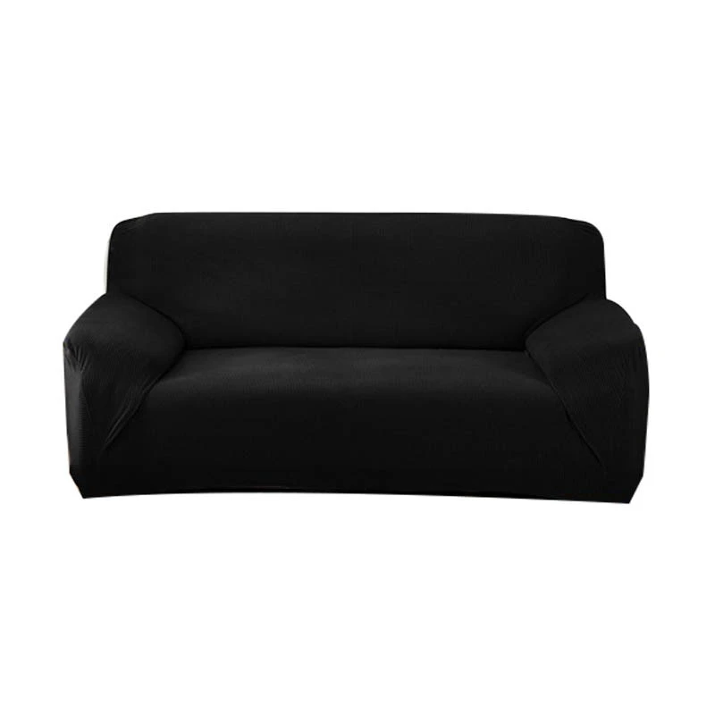 Новые эластичные диван-Крышка для Гостиная секционный диван чехлов мебель протектор 1/2/3/4-Seater для диванов - Цвет: Black