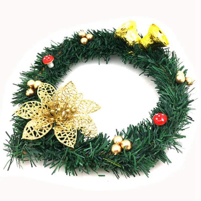 Рождественский Декор Рождественский подарок венок ручной работы ГИРЛЯНДА Decoracion Merry Christmas Happy новогодний орнамент