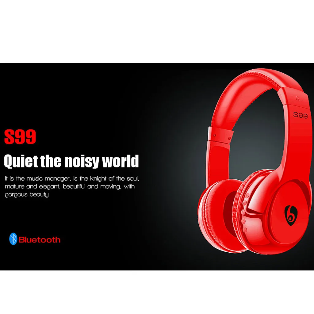 S99 Wireless Bluetooth Headphones Stereo Bluetooth Headset Gaming For PUPG/LOL