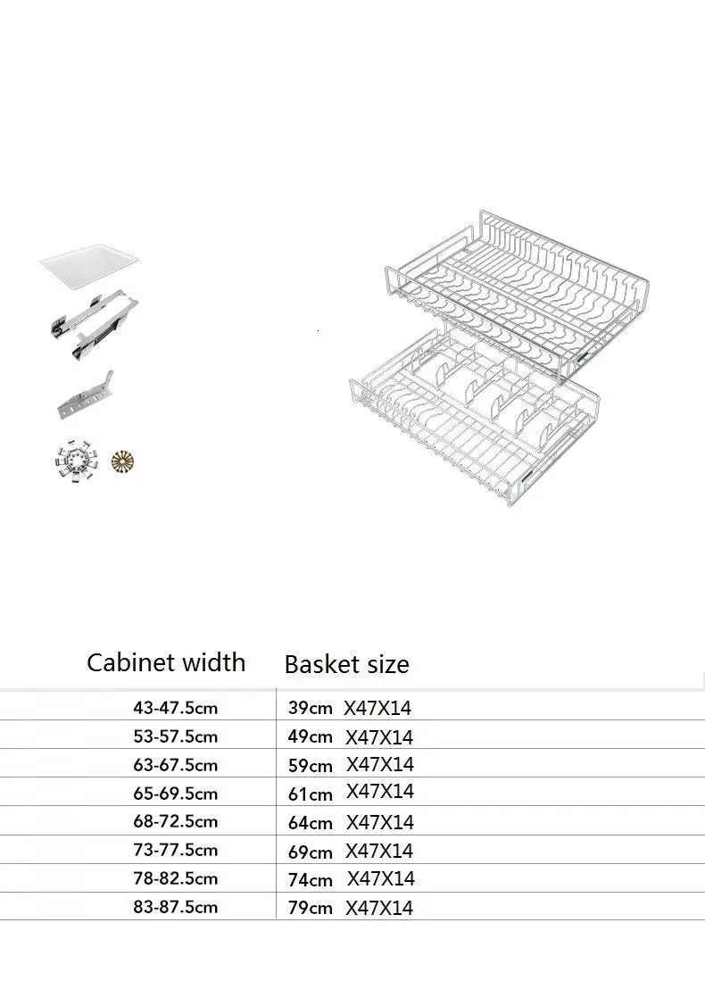 Organizador Cocina Kuchnia аксессуары Organizar Para Armario из нержавеющей стали, органайзер, кухонный шкаф, корзина для хранения