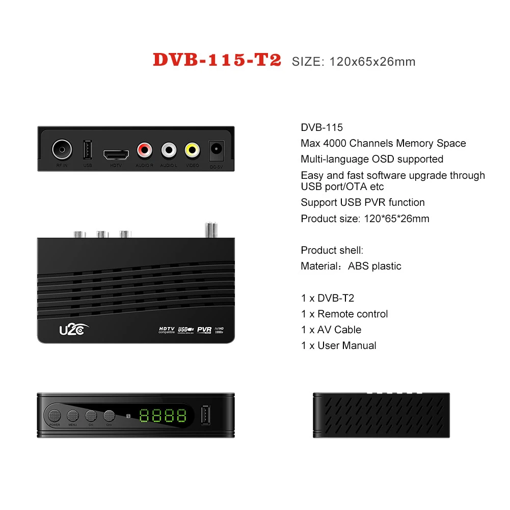 DVB T2 115 Plug And Play умный дом Full HD многоканальный цифровой ТВ приемник верхняя коробка USB PVR Мини Спутниковый стабильный