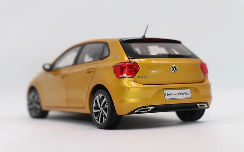 1/18 VW Volkswagen все новые Polo Plus литая модель автомобиля коллекция игрушек подарок