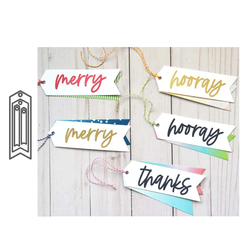 Этикетки металлические Вырубные штампы формы для украшения скрапбукинга