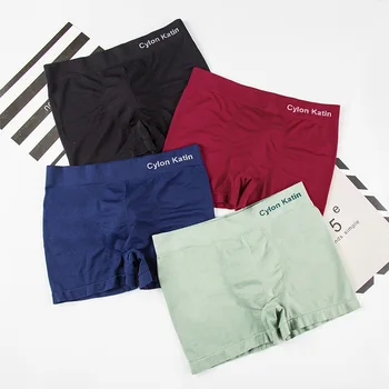 

MEN'S Underwear Non-Inductance Hot Sales Underwear Men's Boxers Medium Waist Breathable 4 Boxed Boxer Underpants Wholesale