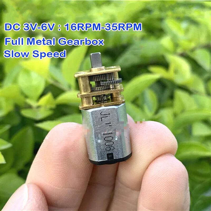 GA12-N20 DC 3V 5V 6V 35RPM медленная скорость N20 микро-скоростной мотор-редуктор Шестерня