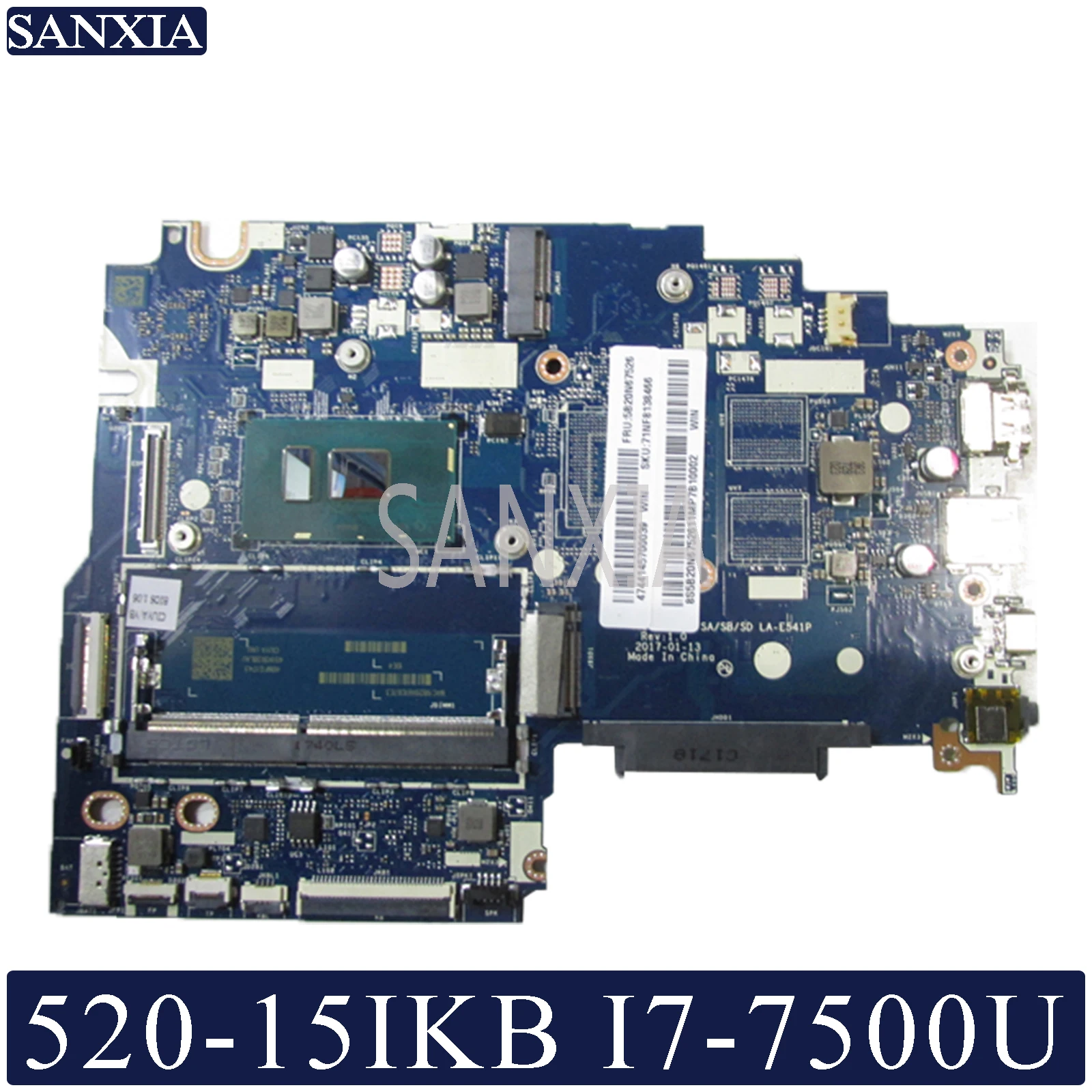 Kefu LA-E541P ноутбук материнская плата для Lenovo 520-15IKB FLEX5-1570 оригинальная материнская плата I7-7500U