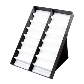 

16 Slots Sunglasses Glasses Retail Shop Display Case Stand Storage Box Tray Eyewear Holder Black Sunglasses Storage Organizer