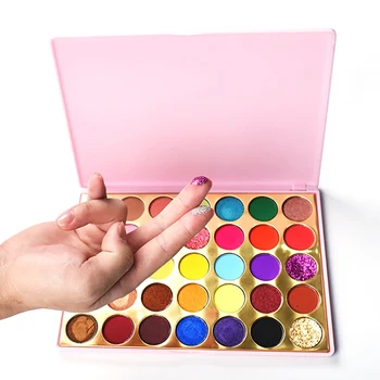 

35 Colors Eye Matte Shimmer Natural Shadow Earthy Pearly Lasting Waterproof Easy To Color Glitter Eye Shadow Palette Hot