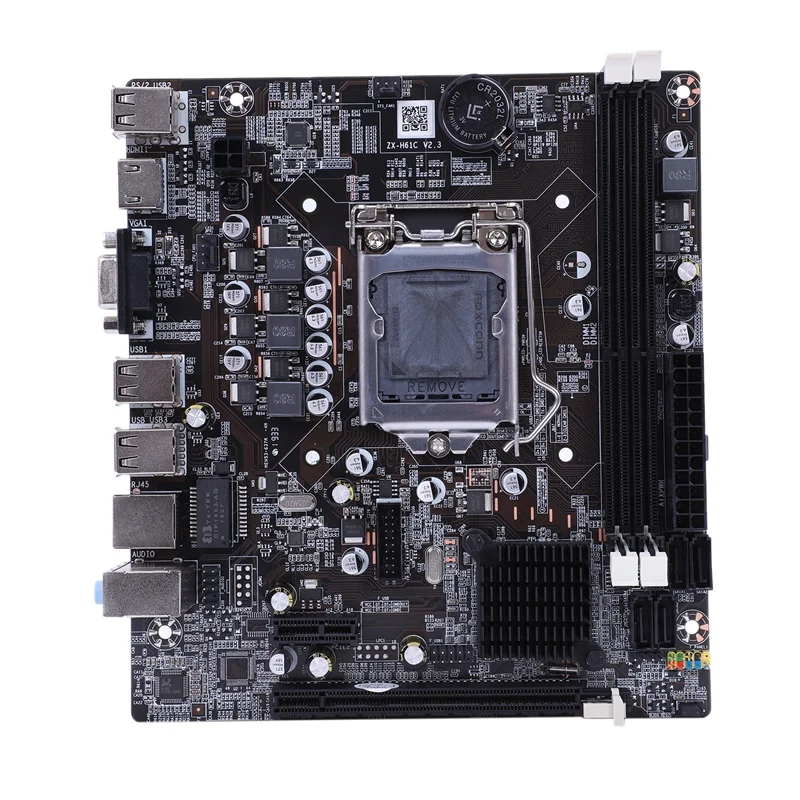 

Hongshuo Gaming Motherboard H61 LGA 1155 DDR3 RAM USB 2.0 SATA 2 Board Support for Core I3 I5 I7 CPU Dual Channel Desktop Comput