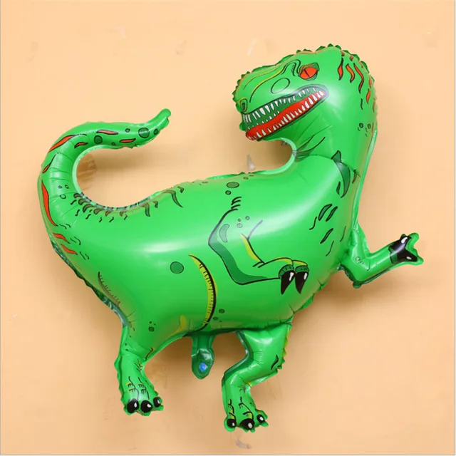 1 Large 4D Walking Dinosaur Foil Balloon Boy Animal  Children Dinosaur Birthday Forest Party Decoration Blue