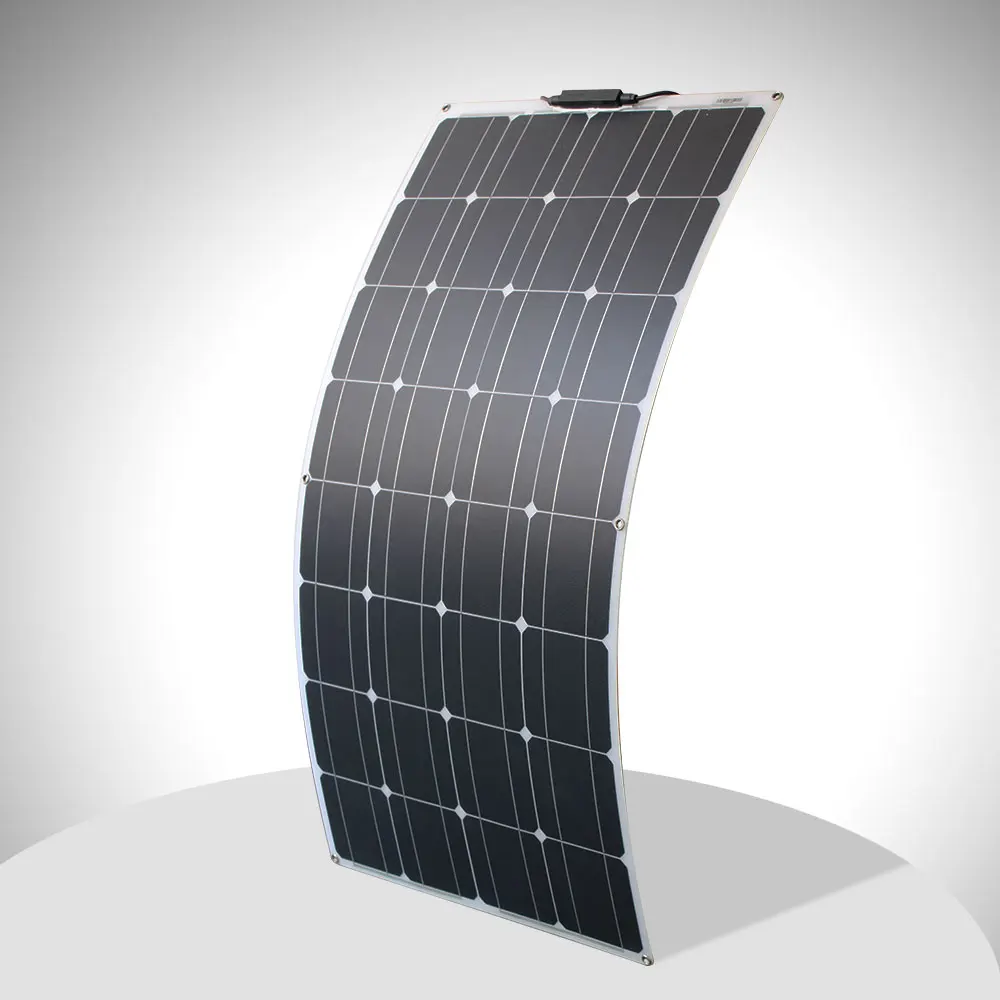 12v 100w solar panel flexible high quality monocrystalline solar panel cell 100 watt for motorhome