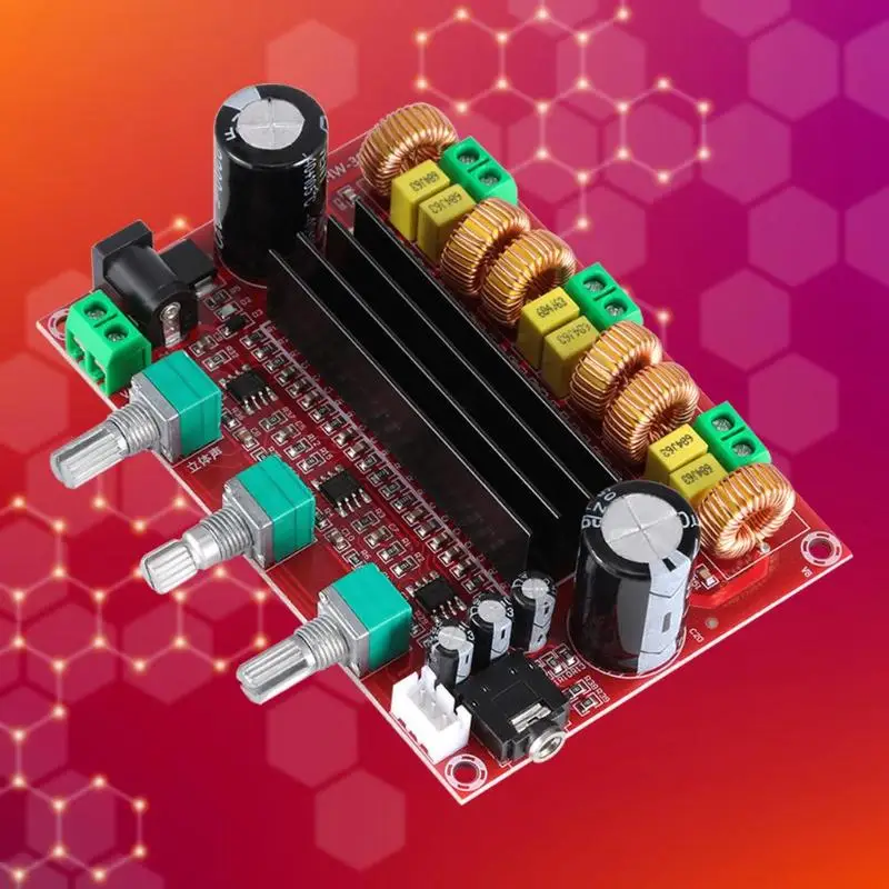 TPA3116D2 2,1 цифровой аудио усилитель плата DC 24V 80Wx2+ 100W сабвуфер