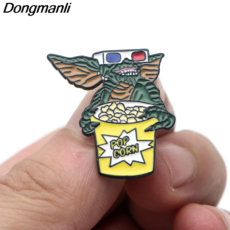 P4240 Dongmanli ювелирные изделия Gremlins эмалированные булавки металлические милые булавки для воротника и броши нагрудный знак брошь значок