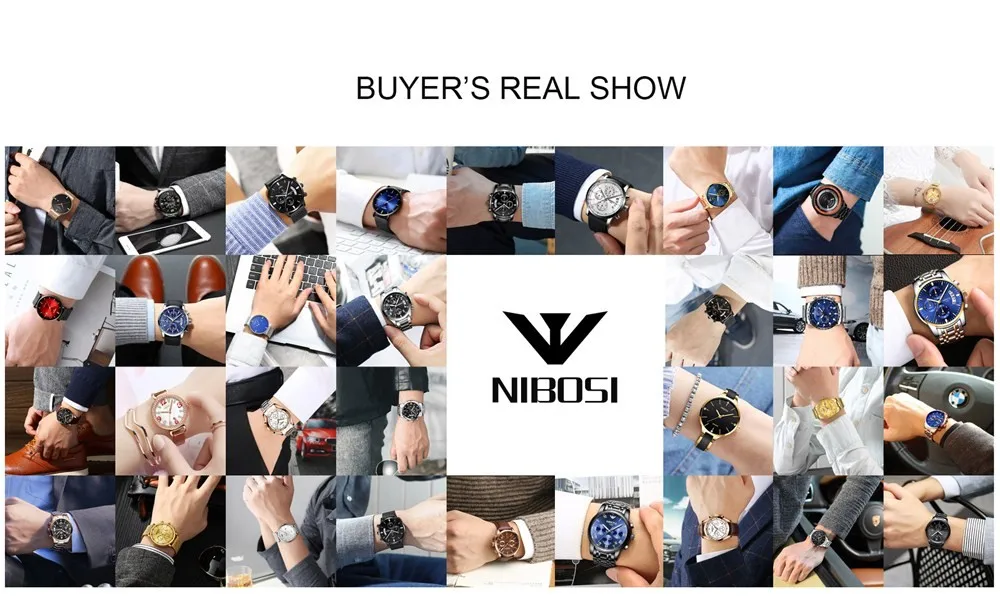 NIBOSI Relogio Masculino Luxury Men Watches Top Brand Men's Quartz Clock Waterproof Sports Chronograph Wristwatches Montre Homme