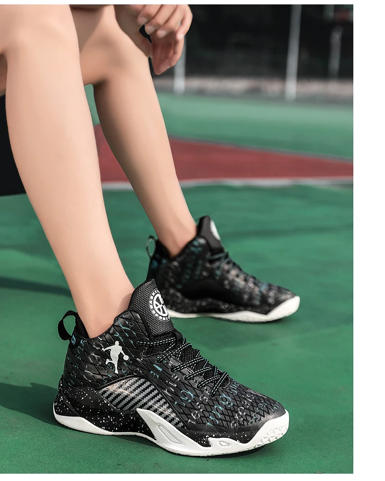 Мужская баскетбольная обувь высокие баскетбольные ботинки уличные дышащие кроссовки Jordan спортивная обувь тренировочные ботинки для спортзала