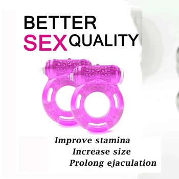 Vibrating Penis Ring Clitoral Stimulator Strong Erect Cock Lock Cage Erection Enhance Ability Product Sex Toys for Men Couple 18 2