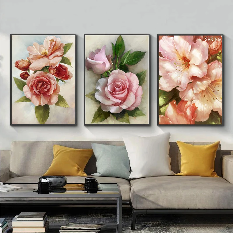 GATYZTORY 3PC Flower Painting By Number Kits For Adults Children gatyztory-3pc-flower-painting-by-number-kits-for-adults-children