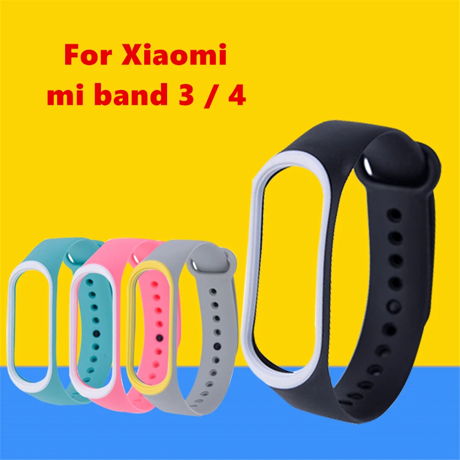 Новый модный силиконовый сменный ремешок для часов Xiaomi mi браслет 3 4 miband аксессуар