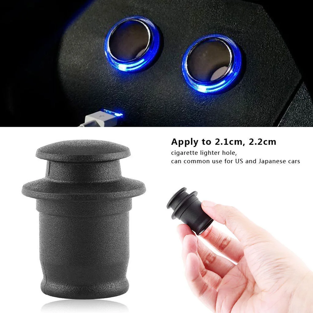 

Vehicles Cigarette Lighter Socket Cover Cap Protective Shield Full Protection ABS Plastic