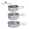 Boundless Voyage Outdoor Ultralight Titanium Pot Pan Set  Titanium Cooking Pots Camping Cookware Ti1575B ► Photo 1/6