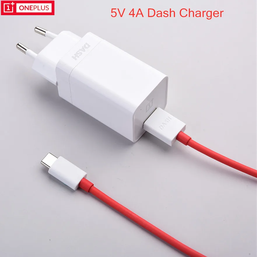 Oneplus Dash USB зарядное устройство 5 В 4A Быстрая Зарядка адаптер ЕС 1 м/2 м кабель Type C для