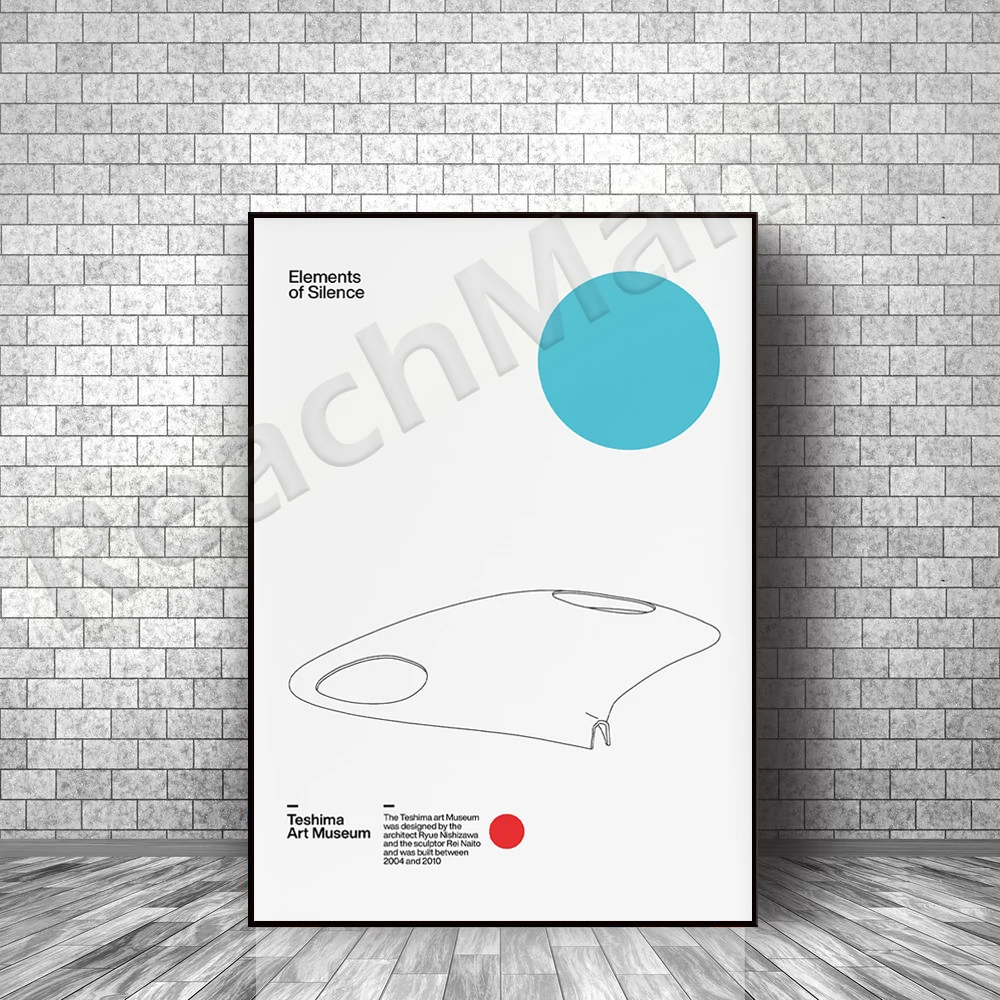 Teshima Art Museum Architettura Moderna Minimalista Decorazione Artistica Home Canvas Canvas Wall Poster Unico