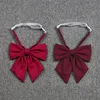 Japanese School JK Uniform Bow Tie For Girls Wine Red Butterfly Cravat School Sailor Suit Uniform Accessories Flowers Tie 1