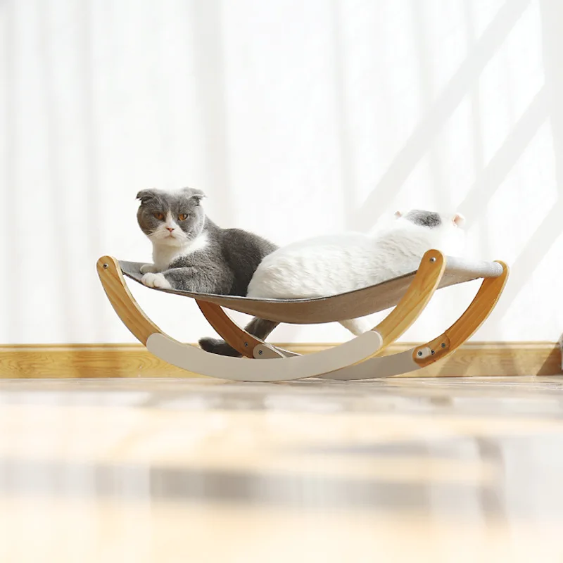 Cat Kitten Winter Warm Crib Swing Hammock Bed Under Chair Lounge End Table LJ 