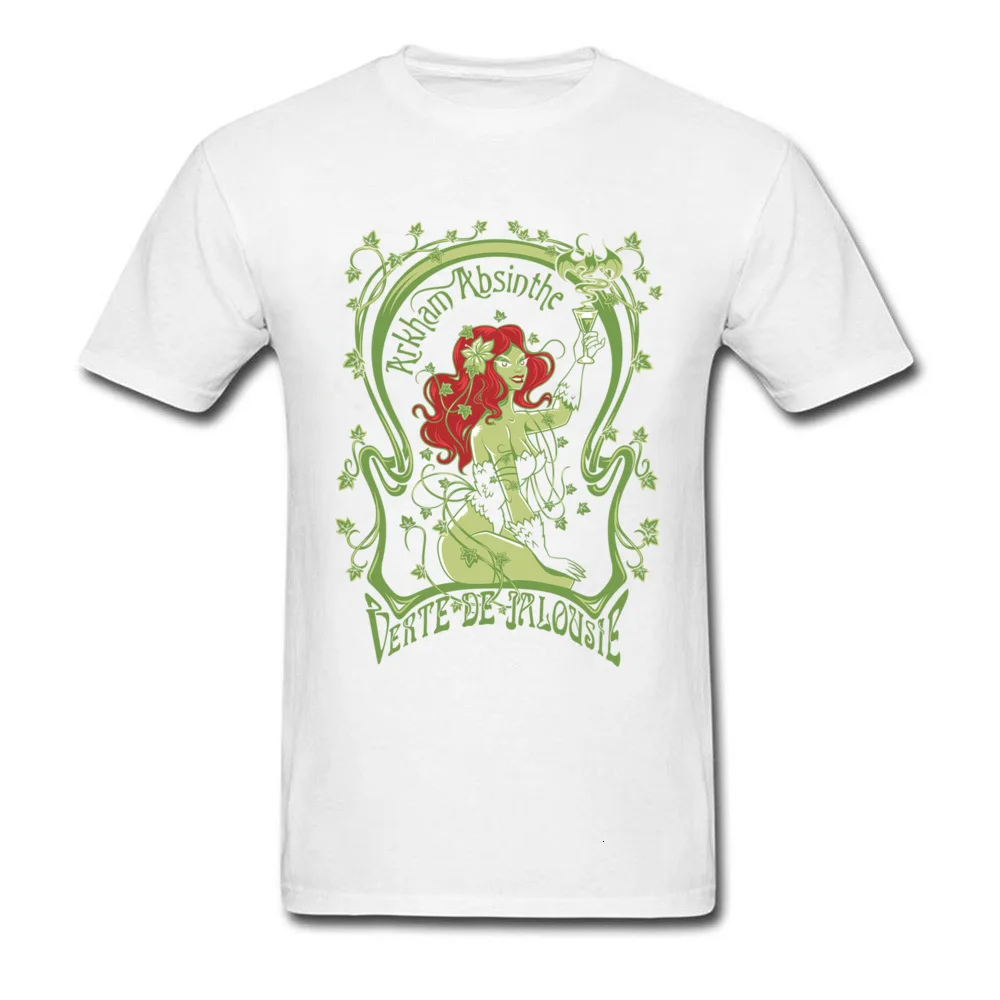 White Midnite star Arkham Absinthe для мужчин, черная футболка, женские топы, футболки, ведьма, летняя футболка, мультяшный принт, хлопковая одежда, сексуальная - Цвет: White