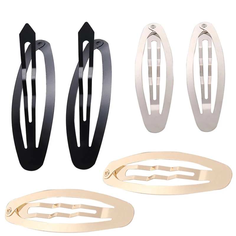 20Pcs Metal Hair Clips Gold Black Color Barette Oval Hairgrip Hairpins Base for Jewelry Making DIY Girls Headdress Accessories | Украшения
